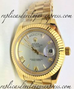 Replica de reloj Rolex Daydate 02 (40mm) 223238 Oro Amarillo /Correa president/automatico