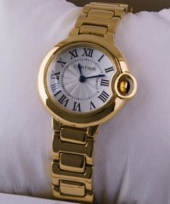 Replica de reloj Cartier Ballon blue 12 mujer W6920096 (33mm) Oro